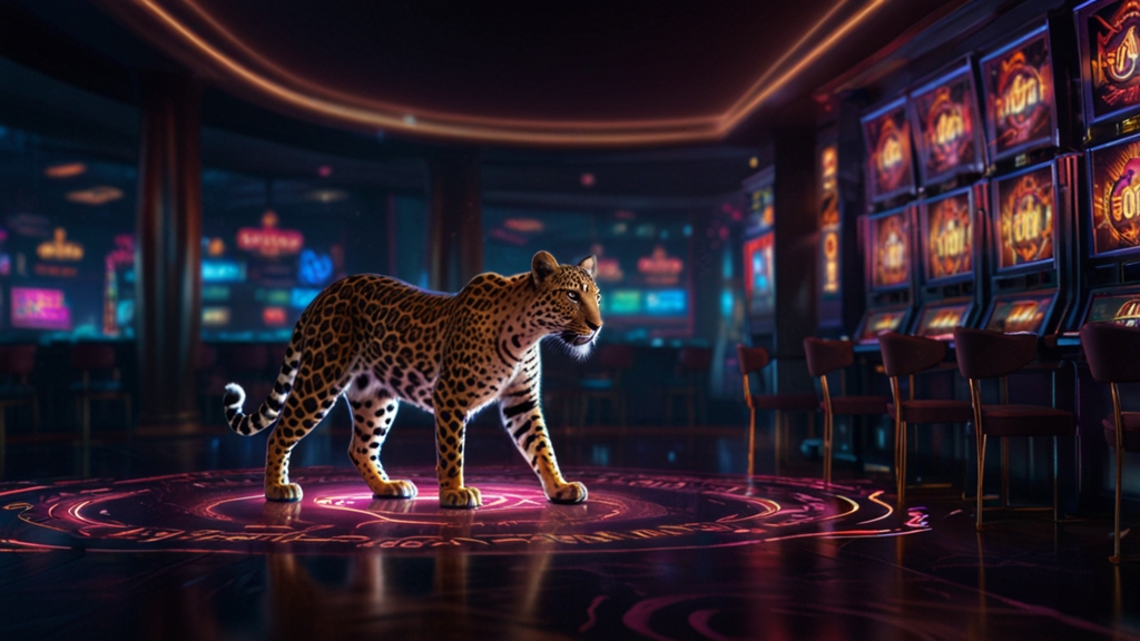 Casino-Szene mit Freispiele-Symbolen und aktivem Spielerkonto