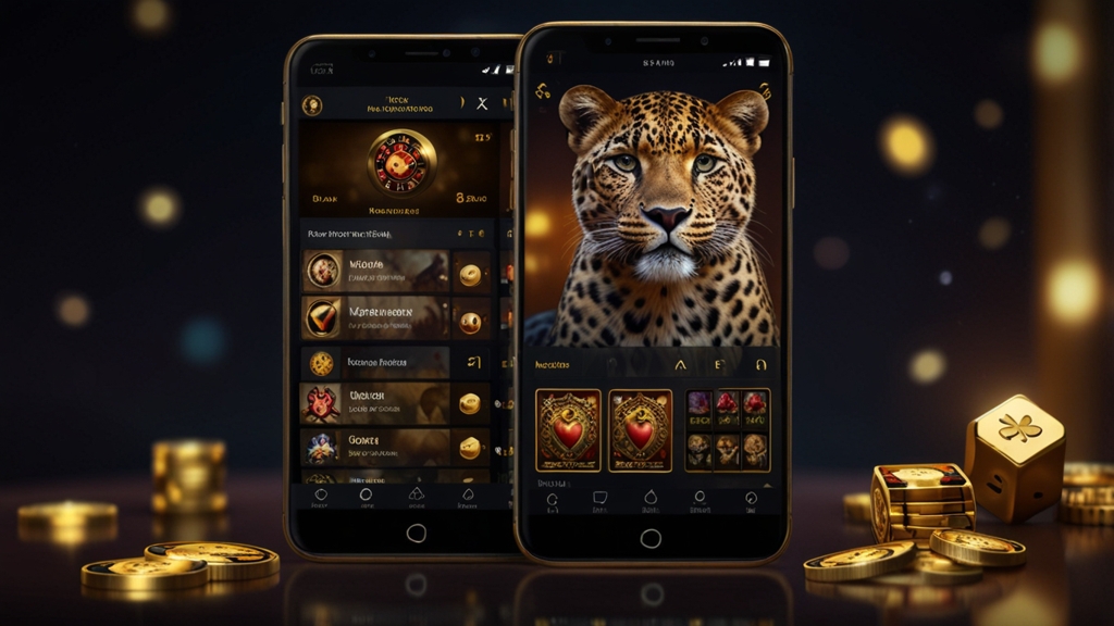 Mobile Casino-App mit Favoriten, Suche und Spielkategorien